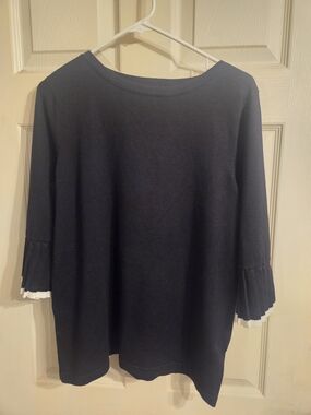 Top with Pleated Bell Sleeves